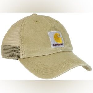 NWOT Carhartt Mens Canvas Mesh-Back Cap Hat in Khaki